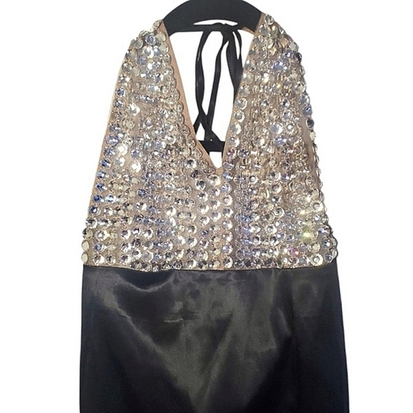 NWT FASHION NOVA diamonds forever embellished maxi dress - Picture 2 of 15